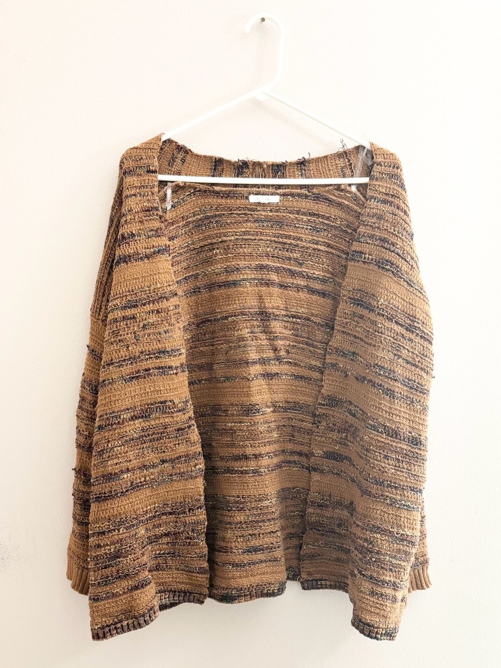 5/$15 🩷 Maurices Brown Striped Open-Front Cardigan